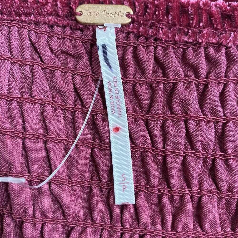 Free People Farrier Velvet Mini Dress NWOT - Picture 8 of 8